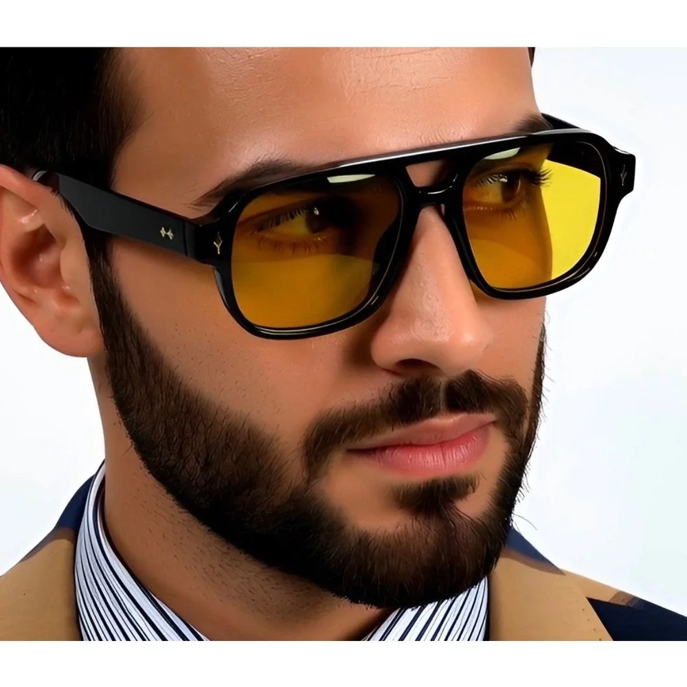 Men Night Driving Retro 70s Style Vintage Aesthetic‎ Streetwear Hip Hop Festival